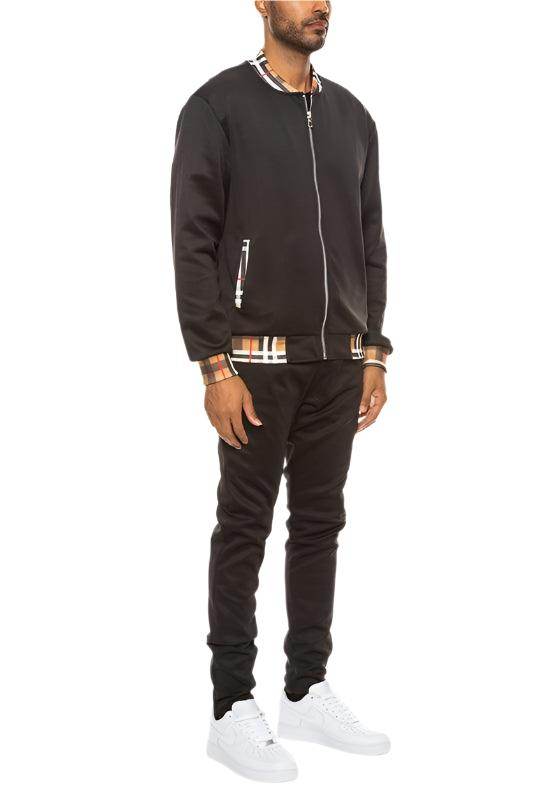 VacationGrabs Men's 2PC Waist Band Track Suit for Stylish