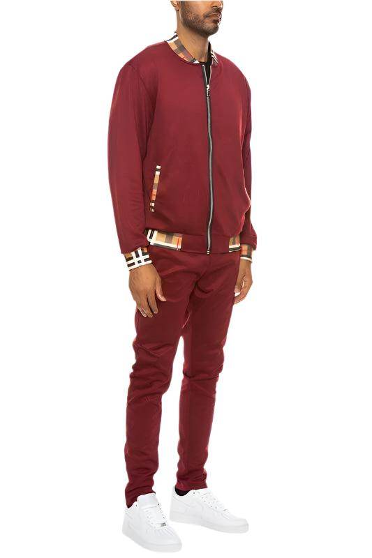 VacationGrabs Men's 2PC Waist Band Track Suit for Stylish