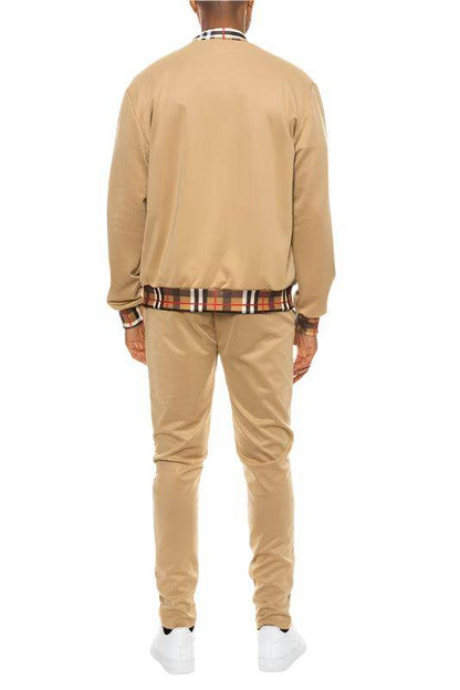 VacationGrabs Men's 2PC Waist Band Track Suit for Stylish