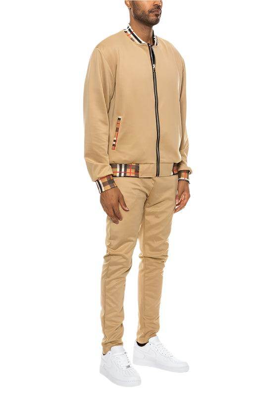 VacationGrabs Men's 2PC Waist Band Track Suit for Stylish