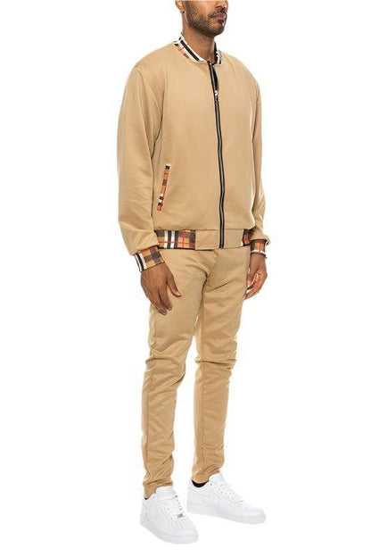 VacationGrabs Men's 2PC Waist Band Track Suit for Stylish