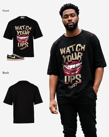 G-West Watch Your Lips Oversized T-Shirt Mens