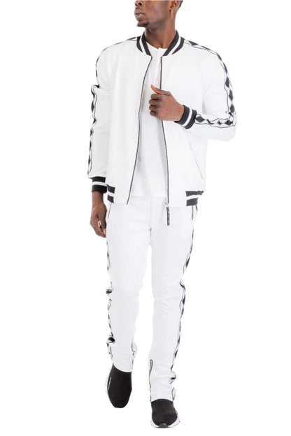 Men's 2PC Diamond Tape Track Sets