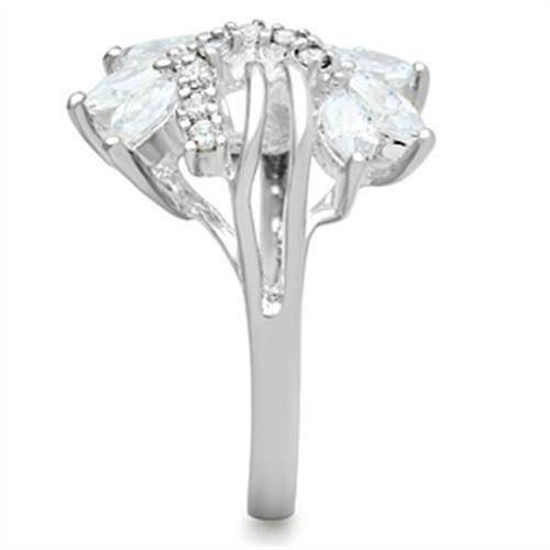 Anillo floral de plata esterlina VacationGrabs para mujer