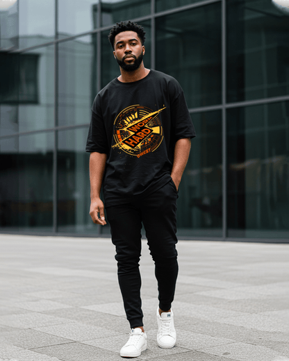 G-West Work Hard Oversized T-Shirt Mens