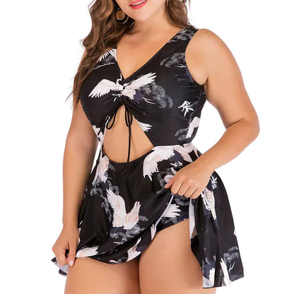 Traje de baño de una pieza de bikini sexy de talla grande para mujer 