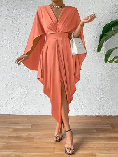 Pleated Wave Dress for Women